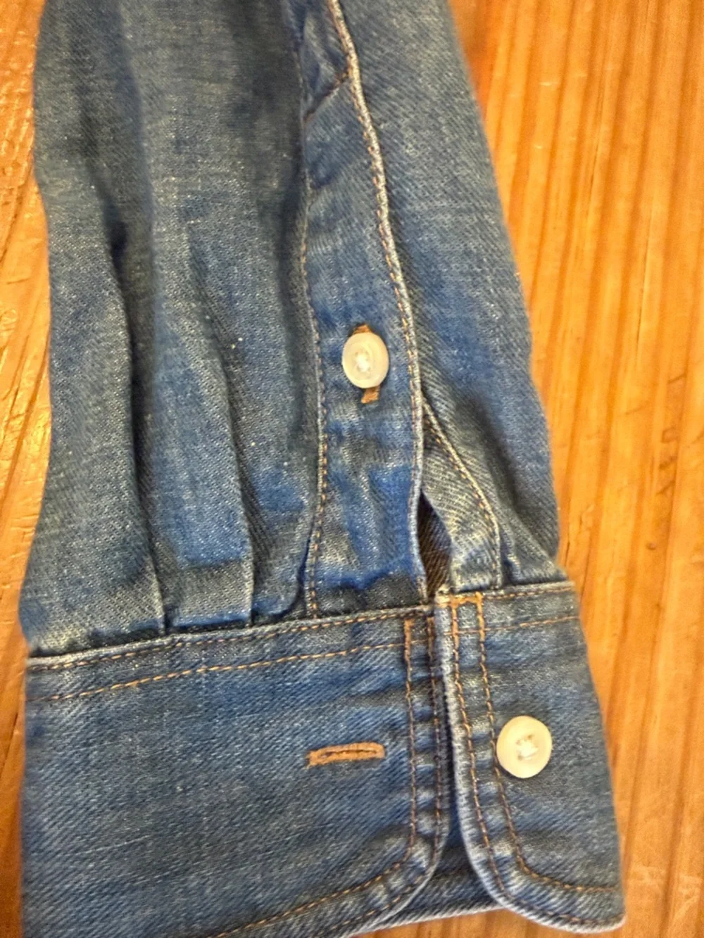 Polo by Ralph Lauren Blue Denim Midi Shirt Dress with Belt - Picture 7 of 9